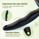 pecute Dog Brush, Cat Brush, Pet Brush, Self-Cleaning Slicker Brush, Dog Comb Fur Brush, Massage Grooming Brush for Cats, Dogs, Long Hair (Large, Black)