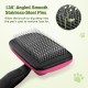 pecute Dog Brush, Cat Brush, Pet Brush, Self-Cleaning Slicker Brush, Dog Comb Fur Brush, Massage Grooming Brush for Cats, Dogs, Long Hair (Large, Black)