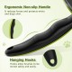 pecute Dog Brush, Cat Brush, Pet Brush, Self-Cleaning Slicker Brush, Dog Comb Fur Brush, Massage Grooming Brush for Cats, Dogs, Long Hair (Large, Black)