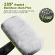 pecute Dog Brush, Cat Brush, Pet Brush, Self-Cleaning Slicker Brush, Dog Comb Fur Brush, Massage Grooming Brush for Cats, Dogs, Long Hair (Large, Black)