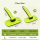 pecute Dog Brush, Cat Brush, Pet Brush, Self-Cleaning Slicker Brush, Dog Comb Fur Brush, Massage Grooming Brush for Cats, Dogs, Long Hair (Large, Black)