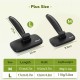 pecute Dog Brush, Cat Brush, Pet Brush, Self-Cleaning Slicker Brush, Dog Comb Fur Brush, Massage Grooming Brush for Cats, Dogs, Long Hair (Large, Black)