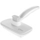 pecute Dog Brush, Cat Brush, Pet Brush, Self-Cleaning Slicker Brush, Dog Comb Fur Brush, Massage Grooming Brush for Cats, Dogs, Long Hair (Large, Black)