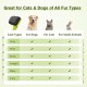 pecute Dog Brush, Cat Brush, Pet Brush, Self-Cleaning Slicker Brush, Dog Comb Fur Brush, Massage Grooming Brush for Cats, Dogs, Long Hair (Large, Black)
