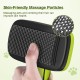 pecute Dog Brush, Cat Brush, Pet Brush, Self-Cleaning Slicker Brush, Dog Comb Fur Brush, Massage Grooming Brush for Cats, Dogs, Long Hair (Large, Black)
