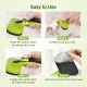 pecute Dog Brush, Cat Brush, Pet Brush, Self-Cleaning Slicker Brush, Dog Comb Fur Brush, Massage Grooming Brush for Cats, Dogs, Long Hair (Large, Black)