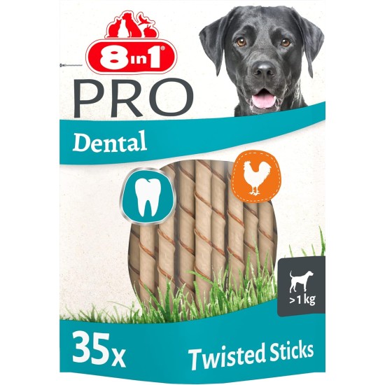 8in1 Delights Pro Dental Healthy Chew Bone Chew Sticks for Dogs for Dental Care Various Sizes: 8in1 Delights Pro Dental Healthy Chew Bone Chew Sticks for Dogs for Dental Care Various Sizes: