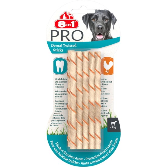 8in1 Delights Pro Dental Healthy Chew Bone Chew Sticks for Dogs for Dental Care Various Sizes: 8in1 Delights Pro Dental Healthy Chew Bone Chew Sticks for Dogs for Dental Care Various Sizes: