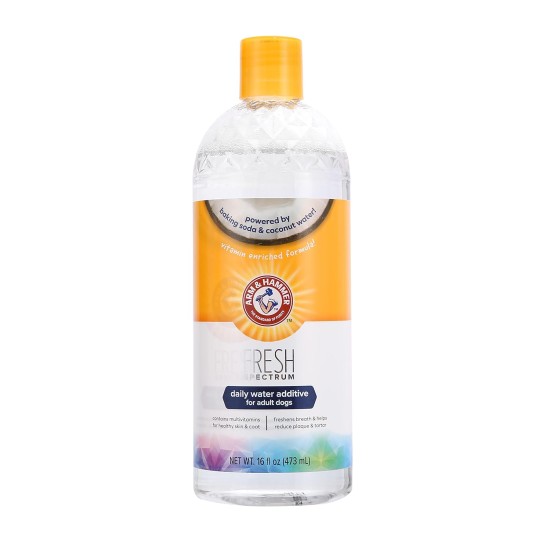 ARM & HAMMER Coconut Water Additive for Dogs - Easy to Use, Reduces Plaque and Tartar, Freshens Breath, Gums and Teeth Cleaning (473 ml)