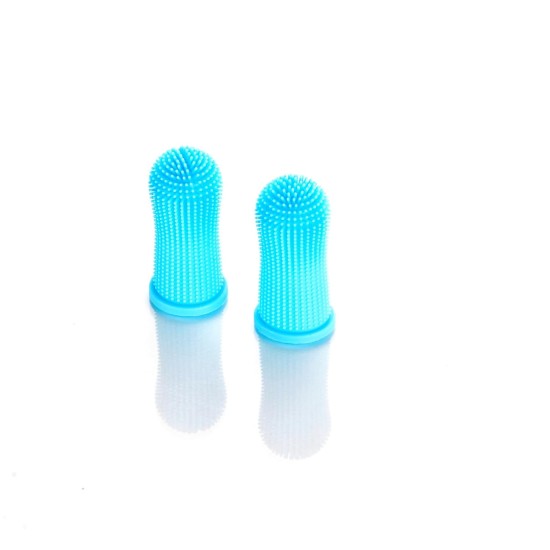 Animal House Set of 2 Silicone Finger Toothbrushes for Dogs - Advanced Dental Care for Your Loyal Friend - Ideal for Small Dogs - Thimble for Effective Teeth Cleaning Animal House Set of 2 Silicone Finger Toothbrushes for Dogs - Advanced Dental Care for Your Loyal Friend - Ideal for Small Dogs - Thimble for Effective Teeth Cleaning