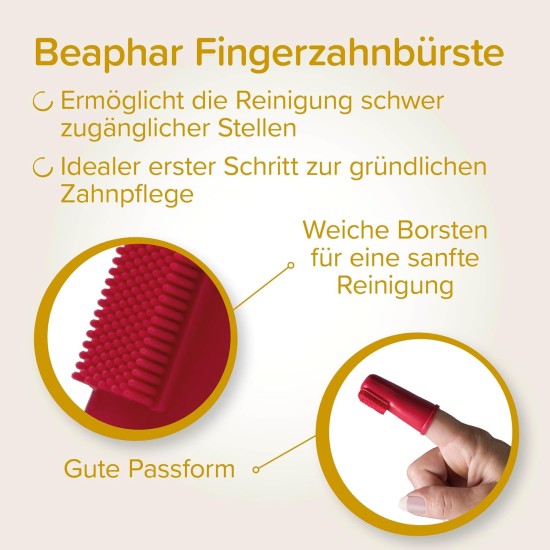 BEAPHAR - Dental Care Set for Puppies - With Liver Flavour - Toothbrush, Finger Toothbrush and Toothpaste - Set of 2 Toothbrushes + 50 g Toothpaste BEAPHAR - Dental Care Set for Puppies - With Liver Flavour - Toothbrush, Finger Toothbrush and Toothpaste - Set of 2 Toothbrushes + 50 g Toothpaste