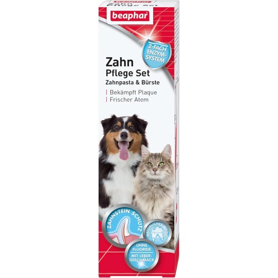 Beaphar Toothpaste for Dogs and Cats, Protects against Plaque and Tartar, with Liver Flavour, without Fluorides, 100 G Beaphar Toothpaste for Dogs and Cats, Protects against Plaque and Tartar, with Liver Flavour, without Fluorides, 100 G