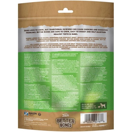BetterBones - Soft Dog Chew Snack - Raw Skin Coiled Bone with Lamb and Mint - 7.5cm - 24 Pack BetterBones - Soft Dog Chew Snack - Raw Skin Coiled Bone with Lamb and Mint - 7.5cm - 24 Pack