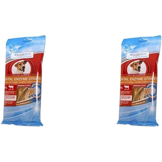 Bogadent Dental Enzyme Stripes Medium for Dogs 100 g Bogadent Dental Enzyme Stripes Medium for Dogs 100 g