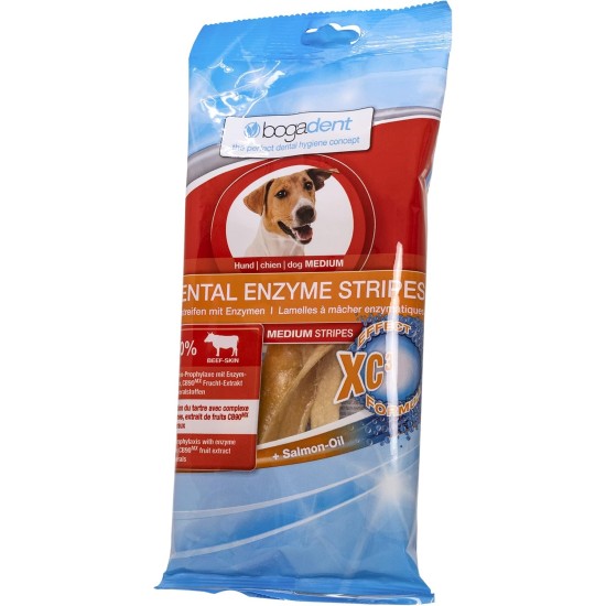 Bogadent Dental Enzyme Stripes Medium for Dogs 100 g Bogadent Dental Enzyme Stripes Medium for Dogs 100 g