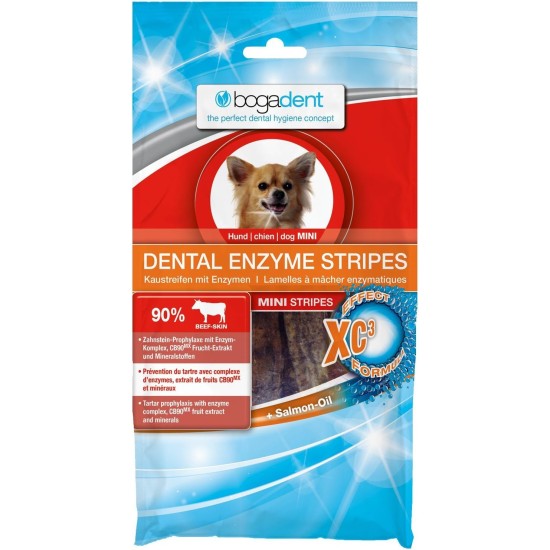 Bogadent Dental Enzyme Stripes Mini for Dogs 100 g Bogadent Dental Enzyme Stripes Mini for Dogs 100 g