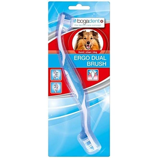 Bogar AG Bogadent Ergo Dual Brush for Dogs Bogar AG Bogadent Ergo Dual Brush for Dogs