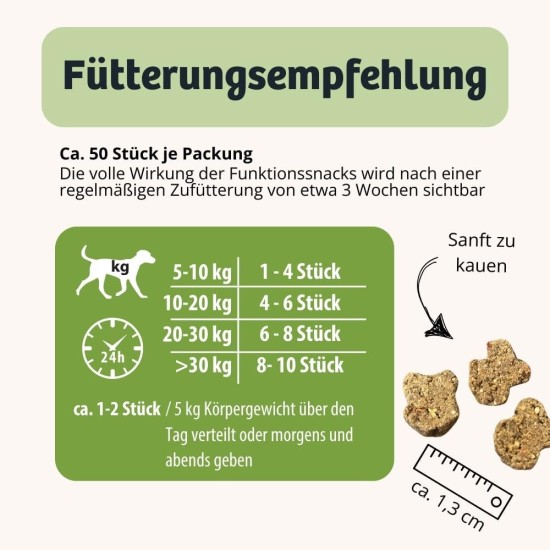BugBell Grain-Free Dog Snack for Bones & Joints 60 g, for Osteoarthritis, Patella Luxation, with Green-Lipped Mussel & Spirulina & Willow Bark & Devil's Claw BugBell Grain-Free Dog Snack for Bones & Joints 60 g, for Osteoarthritis, Patella Luxation, with Green-Lipped Mussel & Spirulina & Willow Bark & Devil's Claw