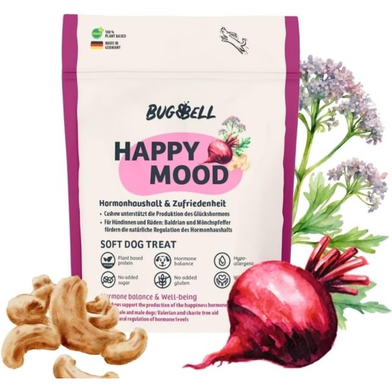 BugBell Grain-Free Dog Snack for Bones & Joints 60 g, for Osteoarthritis, Patella Luxation, with Green-Lipped Mussel & Spirulina & Willow Bark & Devil's Claw BugBell Grain-Free Dog Snack for Bones & Joints 60 g, for Osteoarthritis, Patella Luxation, with Green-Lipped Mussel & Spirulina & Willow Bark & Devil's Claw