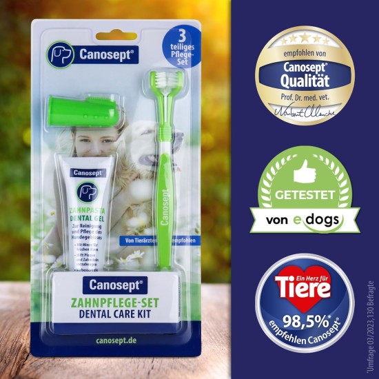 Canosept Dental Care Finger Pads for Dogs - Finger Pads for Effective Dental Cleaning, Oral Hygiene and Fresh Breath - Reduces Plaque Canosept Dental Care Finger Pads for Dogs - Finger Pads for Effective Dental Cleaning, Oral Hygiene and Fresh Breath - Reduces Plaque
