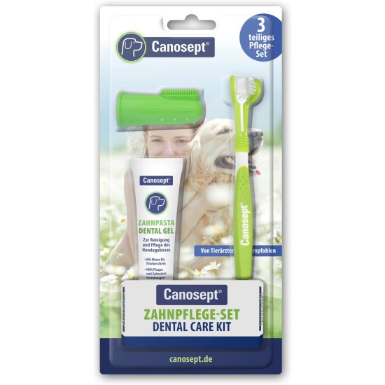Canosept Dental Care Finger Pads for Dogs - Finger Pads for Effective Dental Cleaning, Oral Hygiene and Fresh Breath - Reduces Plaque Canosept Dental Care Finger Pads for Dogs - Finger Pads for Effective Dental Cleaning, Oral Hygiene and Fresh Breath - Reduces Plaque