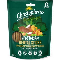 Christopherus Vegetarian Dental Stick Tapioca with Peanut Butter, 250 g Christopherus Vegetarian Dental Stick Tapioca with Peanut Butter, 250 g