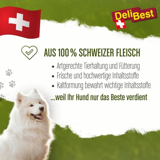 DeliBest Light Horse Tendons I Dental Sticks I Dog Snacks Grain-Free I Natural Dog Tartar Remover I Chew Items Made of Horse Meat for Dogs I Dog Dental Care Snack 200 g DeliBest Light Horse Tendons I Dental Sticks I Dog Snacks Grain-Free I Natural Dog Tartar Remover I Chew Items Made of Horse Meat for Dogs I Dog Dental Care Snack 200 g