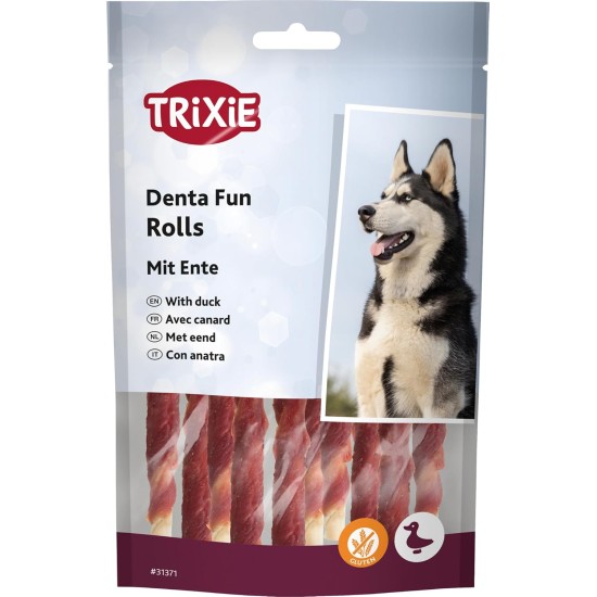 Denta Fun Mini Duck Chewing Rolls, 6 cm, 120 g Denta Fun Mini Duck Chewing Rolls, 6 cm, 120 g