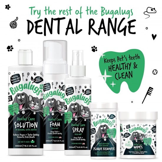 Dental Foam for Dogs - 200ml - Fresh Mint Flavour - Oral Hygiene Without Brush, Reduces Plaque and Bad Breath, Easy to Use for Daily Dental Care Dental Foam for Dogs - 200ml - Fresh Mint Flavour - Oral Hygiene Without Brush, Reduces Plaque and Bad Breath, Easy to Use for Daily Dental Care