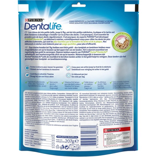 Dentalife Purina Teartalife Extra Mini - Maxi Pack - 207 g - 21 chambers for very small dogs Dentalife Purina Teartalife Extra Mini - Maxi Pack - 207 g - 21 chambers for very small dogs