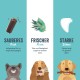 Edgard & Cooper Snacks 56 Dental Stick for Large Dogs Natural 8 x 7 Chew Sticks Dental Care Eucalyptus & Apple, Once Daily, Low Calorie Long Chewing Effective, Fresh Breath