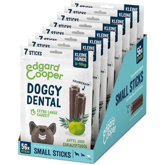 Edgard & Cooper Snacks 56 Dental Stick for Large Dogs Natural 8 x 7 Chew Sticks Dental Care Eucalyptus & Apple, Once Daily, Low Calorie Long Chewing Effective, Fresh Breath Edgard & Cooper Snacks 56 Dental Stick for Large Dogs Natural 8 x 7 Chew Sticks Dental Care Eucalyptus & Apple, Once Daily, Low Calorie Long Chewing Effective, Fresh Breath
