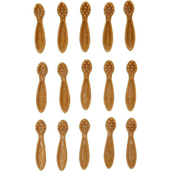 Flamingo Veggie Toothbrush with Pineapple 7.5 cm Pack of 15 120 g Flamingo Veggie Toothbrush with Pineapple 7.5 cm Pack of 15 120 g