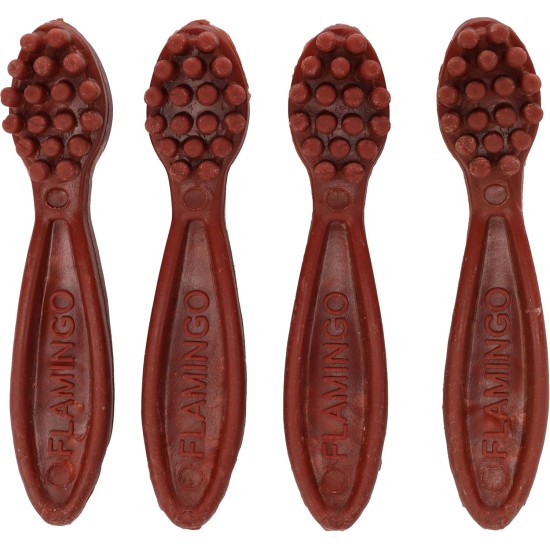 Flamingo Veggie Toothbrush with Strawberry 12.5 cm Pack of 4 160 g Flamingo Veggie Toothbrush with Strawberry 12.5 cm Pack of 4 160 g