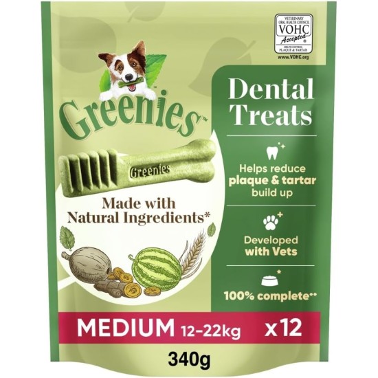 Greenies Dental Treats Original Dental Care Snacks Dog Treats for Daily Teeth Cleaning, Medium Greenies Dental Treats Original Dental Care Snacks Dog Treats for Daily Teeth Cleaning, Medium