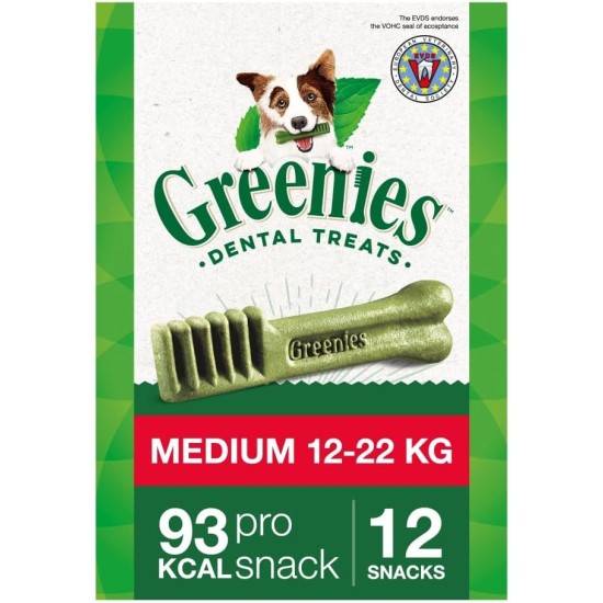 Greenies Dental Treats Original Dental Care Snacks Dog Treats for Daily Teeth Cleaning, Medium Greenies Dental Treats Original Dental Care Snacks Dog Treats for Daily Teeth Cleaning, Medium