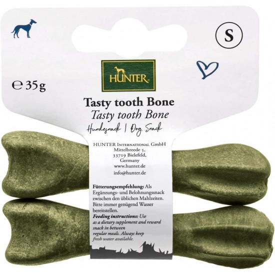 HUNTER Tasty Tooth Bone Dog Snack, Dental Care Properties, 35 g HUNTER Tasty Tooth Bone Dog Snack, Dental Care Properties, 35 g