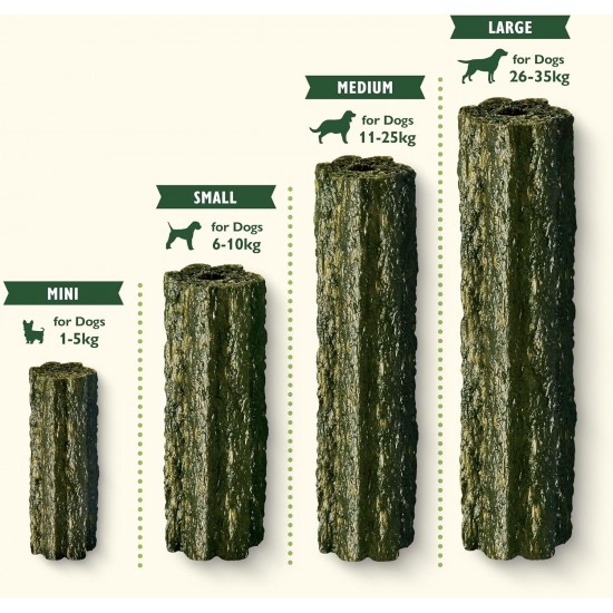Lily's Kitchen Woofbrush Natural Treats for Adult Dogs Dental Care Chew Snack - Medium Dog (1 Pack of 7 Chews - 28 g) Lily's Kitchen Woofbrush Natural Treats for Adult Dogs Dental Care Chew Snack - Medium Dog (1 Pack of 7 Chews - 28 g)