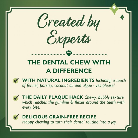 Lily's Kitchen Woofbrush Natural Treats for Adult Dogs Dental Care Chew Snack - Medium Dog (1 Pack of 7 Chews - 28 g) Lily's Kitchen Woofbrush Natural Treats for Adult Dogs Dental Care Chew Snack - Medium Dog (1 Pack of 7 Chews - 28 g)