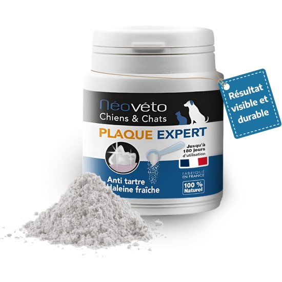 NEOVETO Expert Organic Active Plate - 100g - Tartar, Bad Breath - Natural Dental Care for Dogs and Cats - Up to 100 Days of Healing NEOVETO Expert Organic Active Plate - 100g - Tartar, Bad Breath - Natural Dental Care for Dogs and Cats - Up to 100 Days of Healing