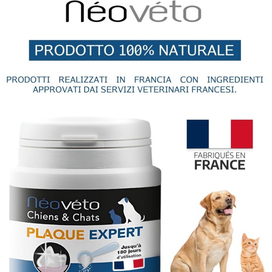 NEOVETO Expert Organic Active Plate - 100g - Tartar, Bad Breath - Natural Dental Care for Dogs and Cats - Up to 100 Days of Healing NEOVETO Expert Organic Active Plate - 100g - Tartar, Bad Breath - Natural Dental Care for Dogs and Cats - Up to 100 Days of Healing