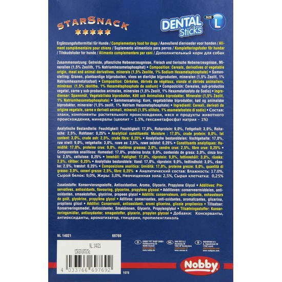 Nobby Starsnack Dental Sticks, Medium Nobby Starsnack Dental Sticks, Medium