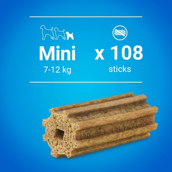 PURINA DENTALIFE Mini Dog Dental Care Snacks Reduce Tartar Formation, Chicken, Small Dogs, 108 Sticks PURINA DENTALIFE Mini Dog Dental Care Snacks Reduce Tartar Formation, Chicken, Small Dogs, 108 Sticks