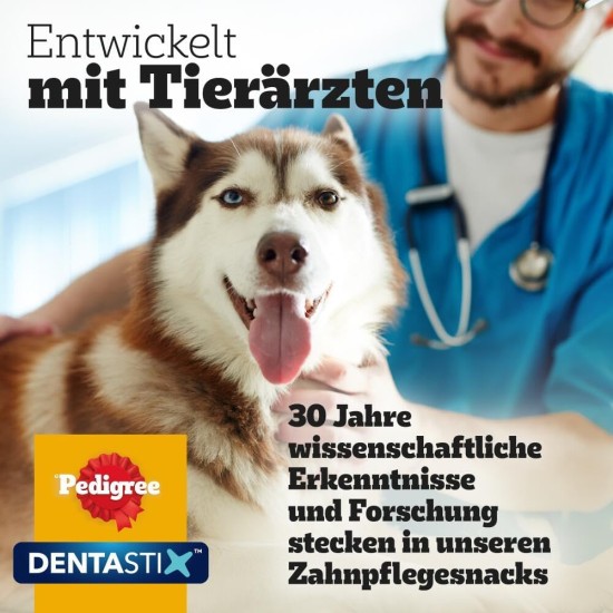 Pedigree DentaStix Daily Fresh dental care snack for medium-sized dogs - dog treats with active ingredients for every day - for healthy teeth and fresh breath - 112 sticks (4 x 28 pieces) Pedigree DentaStix Daily Fresh dental care snack for medium-sized dogs - dog treats with active ingredients for every day - for healthy teeth and fresh breath - 112 sticks (4 x 28 pieces)