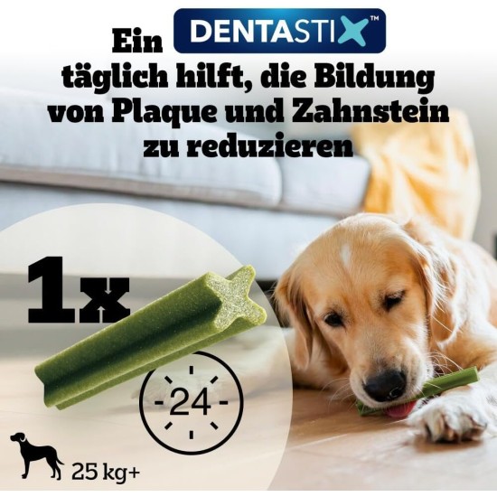 Pedigree DentaStix Daily Fresh dental care snack for medium-sized dogs - dog treats with active ingredients for every day - for healthy teeth and fresh breath - 112 sticks (4 x 28 pieces) Pedigree DentaStix Daily Fresh dental care snack for medium-sized dogs - dog treats with active ingredients for every day - for healthy teeth and fresh breath - 112 sticks (4 x 28 pieces)