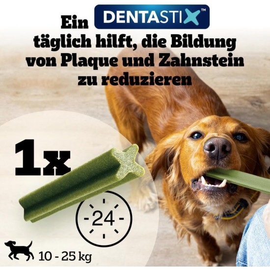 Pedigree DentaStix Daily Fresh dental care snack for medium-sized dogs - dog treats with active ingredients for every day - for healthy teeth and fresh breath - 112 sticks (4 x 28 pieces) Pedigree DentaStix Daily Fresh dental care snack for medium-sized dogs - dog treats with active ingredients for every day - for healthy teeth and fresh breath - 112 sticks (4 x 28 pieces)