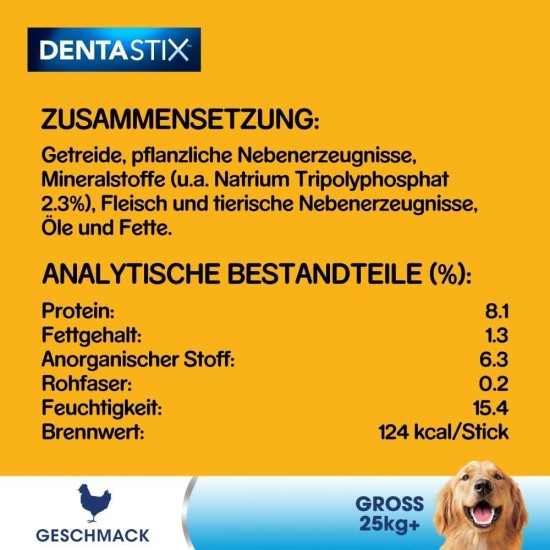 Pedigree DentaStix Daily Oral Care Dental Treat for Medium Dogs - Chicken & Beef Flavoured Dog Treats for Every Day - 1 x 56 Pieces Pedigree DentaStix Daily Oral Care Dental Treat for Medium Dogs - Chicken & Beef Flavoured Dog Treats for Every Day - 1 x 56 Pieces
