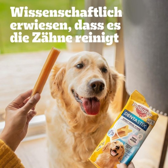 Pedigree DentaStix Daily Oral Care Dental Treat for Medium Dogs - Chicken & Beef Flavoured Dog Treats for Every Day - 1 x 56 Pieces Pedigree DentaStix Daily Oral Care Dental Treat for Medium Dogs - Chicken & Beef Flavoured Dog Treats for Every Day - 1 x 56 Pieces