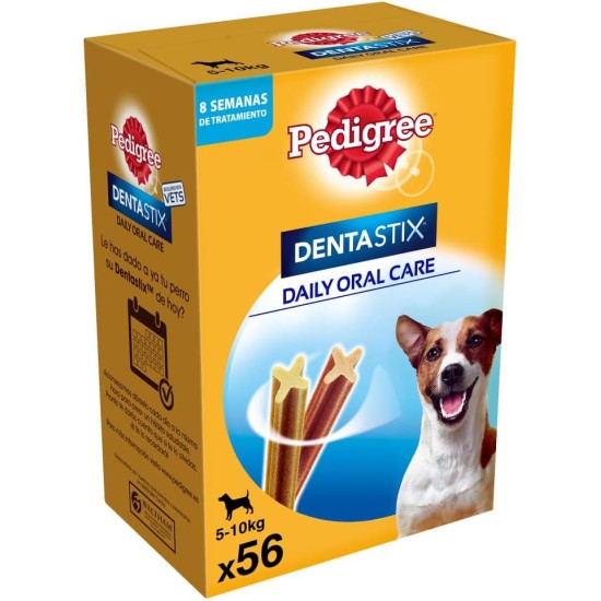 Pedigree DentaStix Daily Oral Care Small Dog Dental Treat - Chicken & Beef Flavoured Dog Treats for Every Day - 1 x 56 Pieces Pedigree DentaStix Daily Oral Care Small Dog Dental Treat - Chicken & Beef Flavoured Dog Treats for Every Day - 1 x 56 Pieces