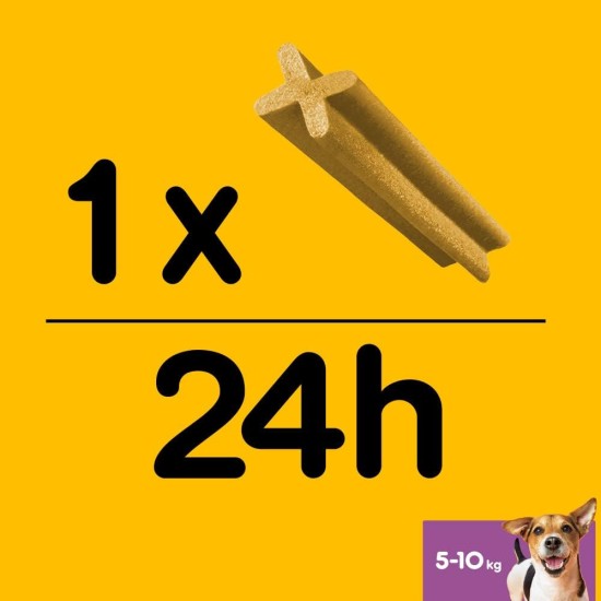 Pedigree DentaStix Daily Oral Care Small Dog Dental Treat - Chicken & Beef Flavoured Dog Treats for Every Day - 1 x 56 Pieces Pedigree DentaStix Daily Oral Care Small Dog Dental Treat - Chicken & Beef Flavoured Dog Treats for Every Day - 1 x 56 Pieces
